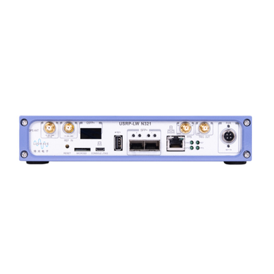 Ettus USRP N321 รองรับ 2 ช่อง TX/RX, RF 3 MHz-6 GHz, 200 MHz BW แต่ละช่อง 1 × QSFP+, 2 × SFP+, 1 × RJ45, USRP Software Defined Radio Device